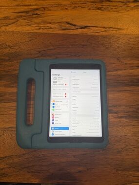 Apple iPad in Teal Blue Protective Case with Handle